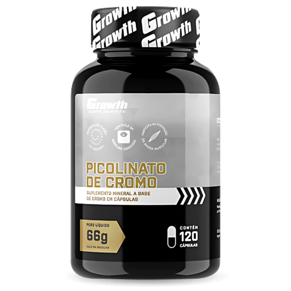 PICOLINATO DE CROMO 120CAPS – GROWTH SUPPLEMENTS
